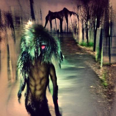 Eerie Skin Walker Illustration