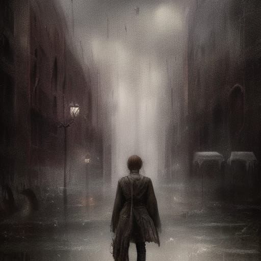 Raining Sorrow: Dark Fantasy Concept Art