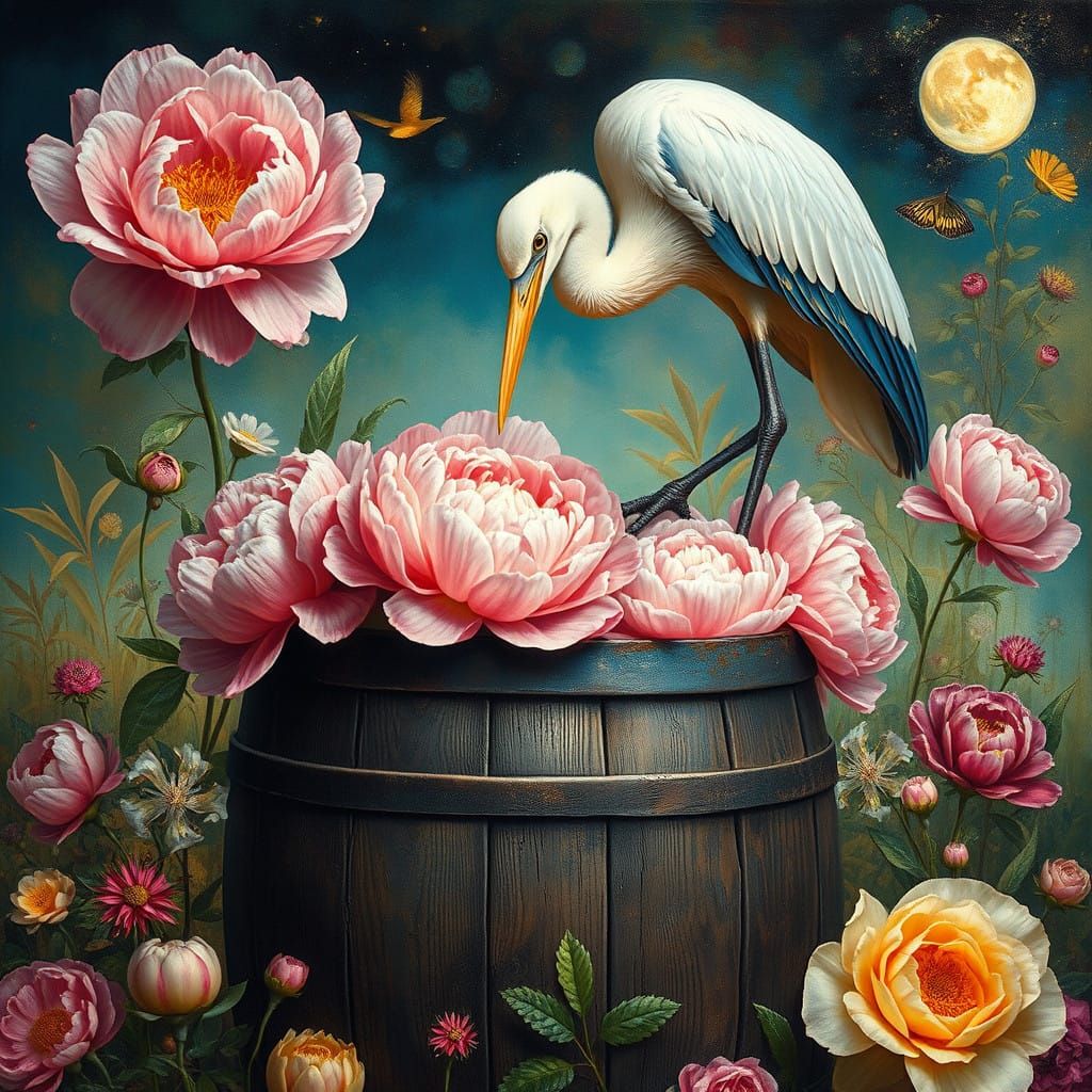 Ethereal Floral Fantasy in Vibrant Colors