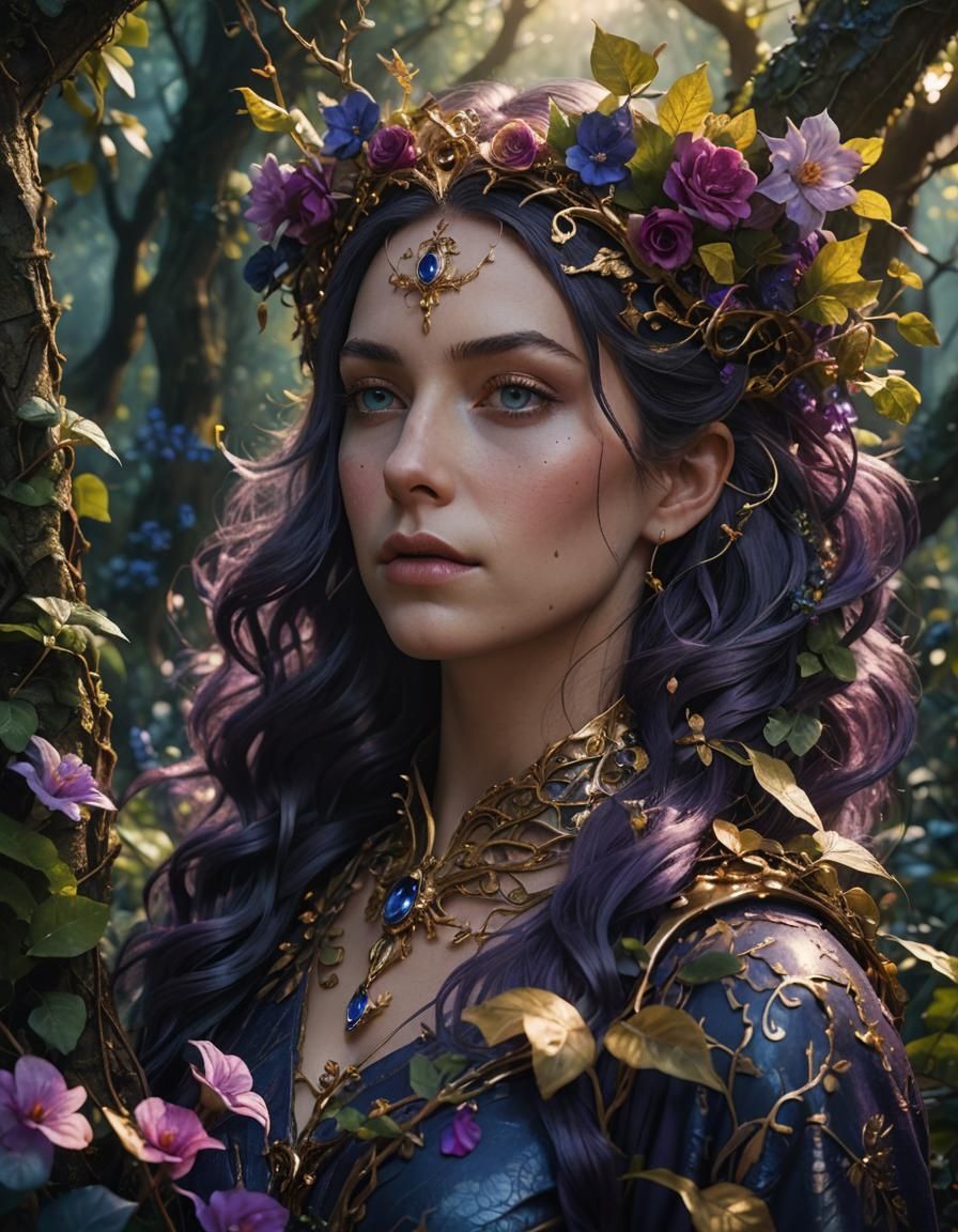 Enchanted Unicorn Demon Portrait in Hyper-Realistic Fantasy ...