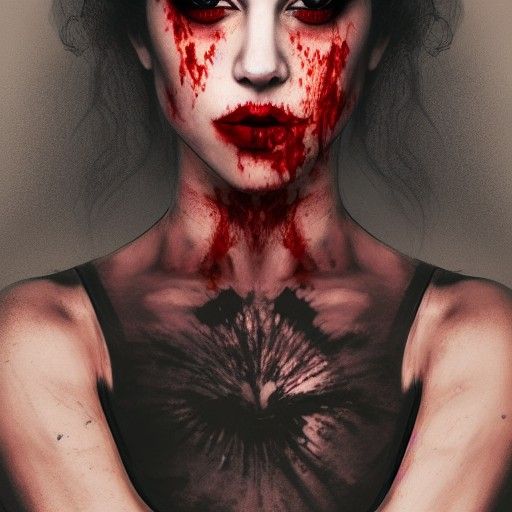 Killer Queen: Hyperdetailed Portrait in Digital Art Style