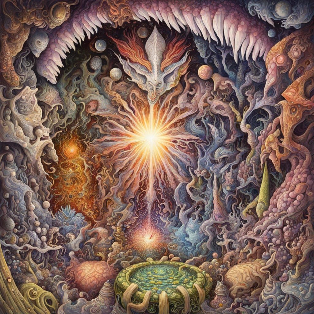 Astral Realms in Hyperdetailed Metaphysical Art