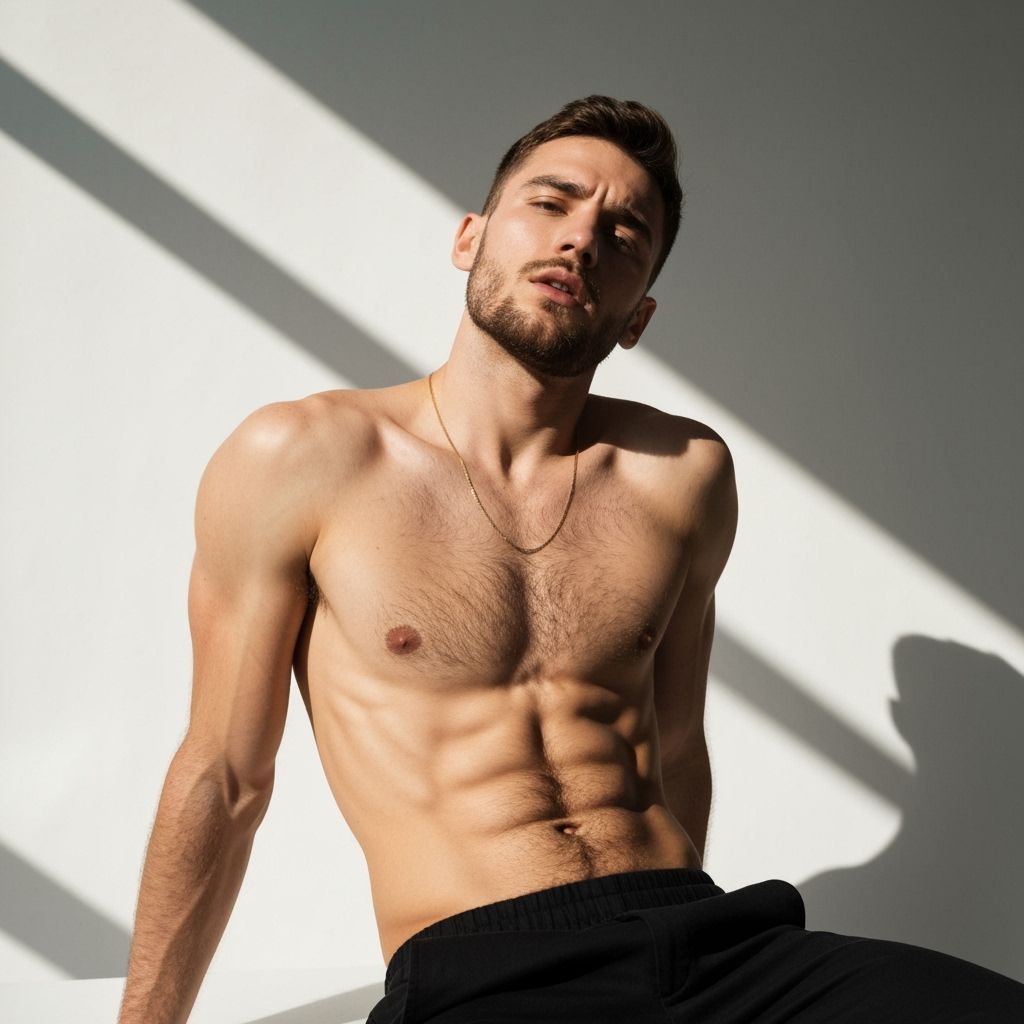 Modern Portrait of a Confident Young European Man