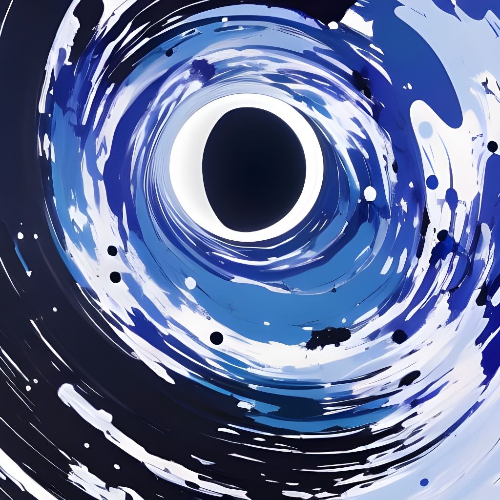 Terrifying Space Portal as Black and White Speedpaint