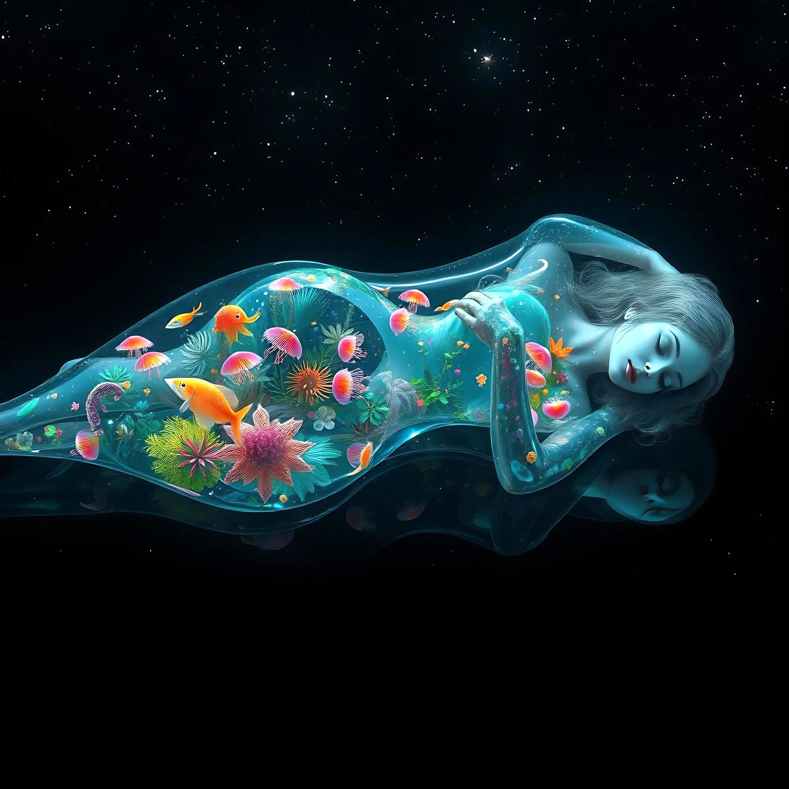 Glass Woman's Interstellar Dream: Underwater World