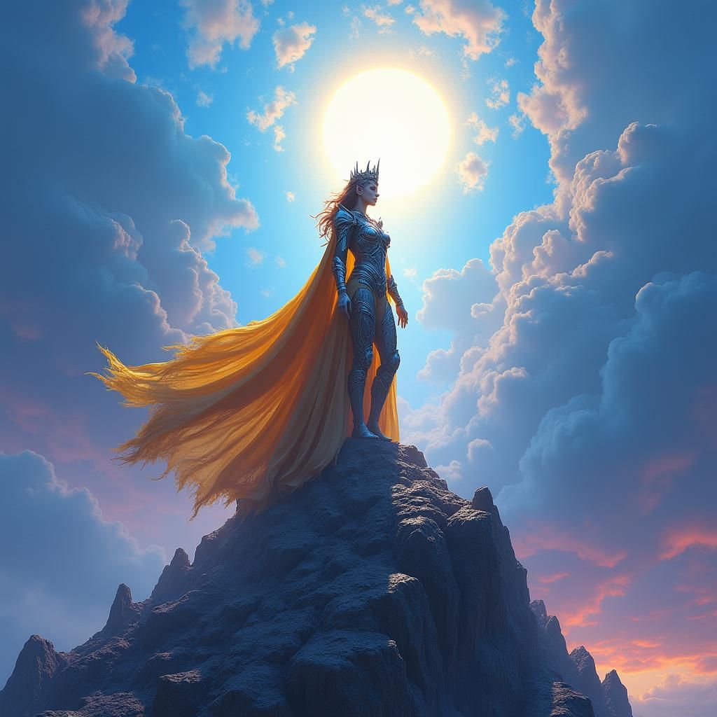 Majestic Queen of Splintered Stone: Hyper-Realistic Concept ...