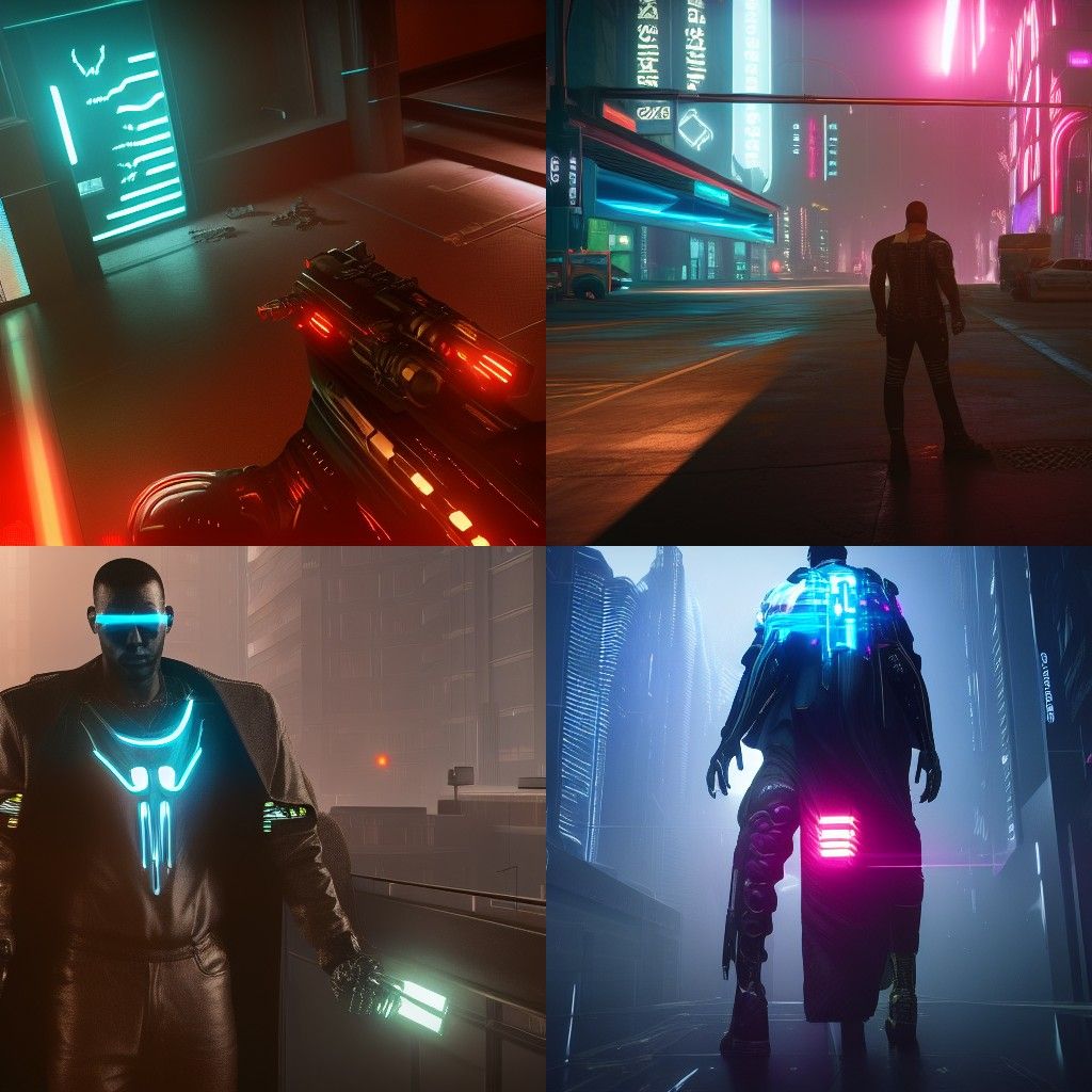 X-Ray Vision in Cyberpunk Style, 8K