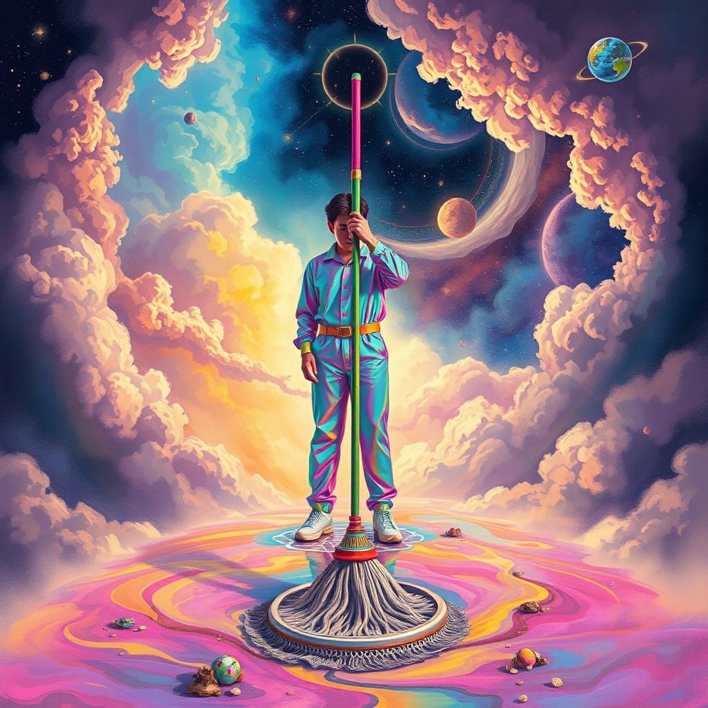 Cosmic Dreamer in a Sticky, Rainbow World