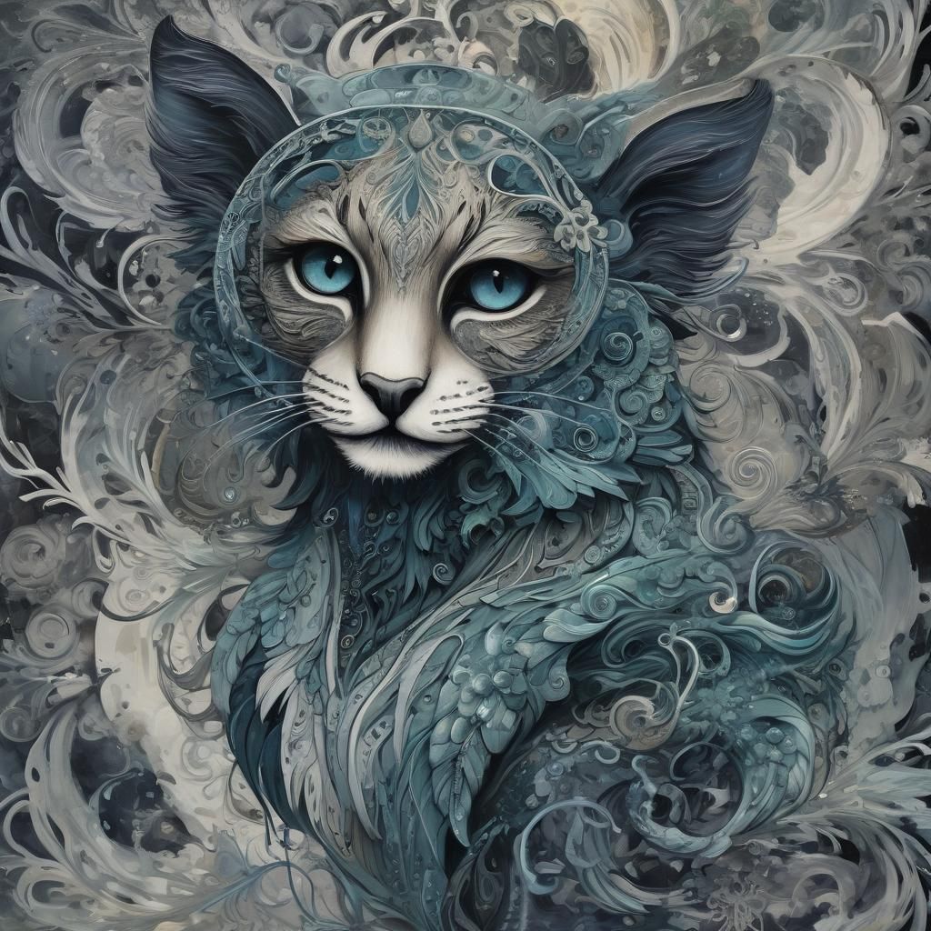 Wild Cat Painting