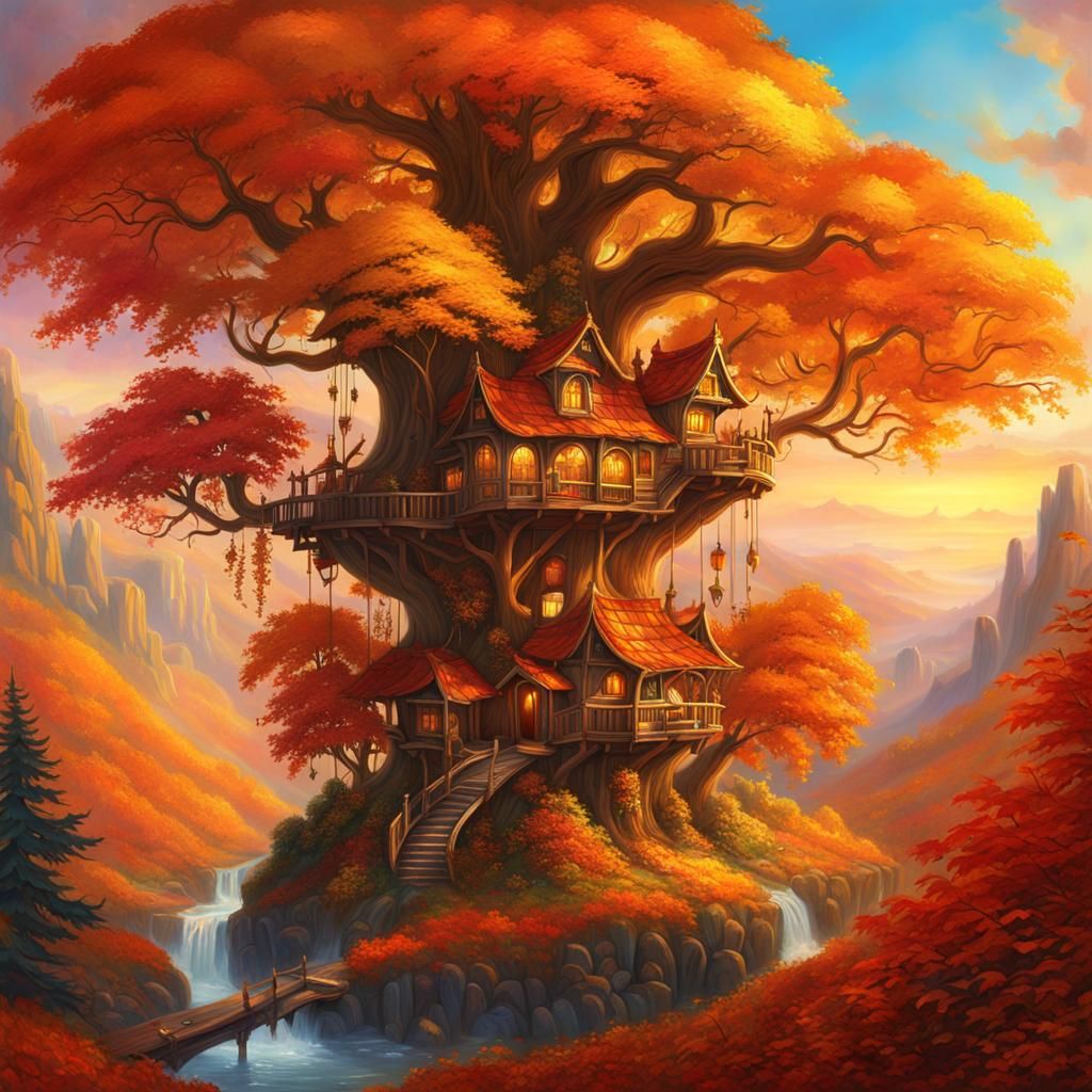 Autumn Kingdom: A Fantasy Environment Scene