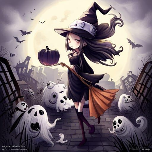 Tim Burton Witch in Halloween Town