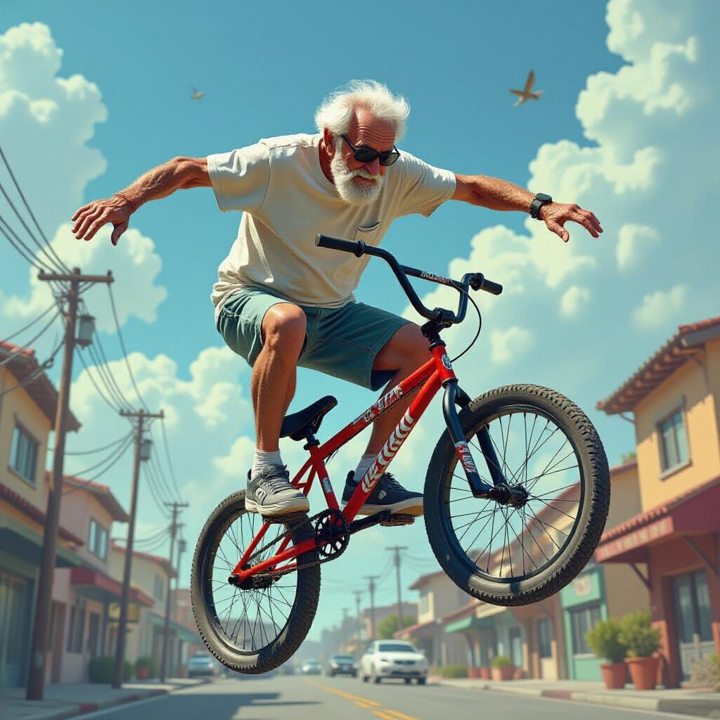 Never Too Old For...Bike Stunts