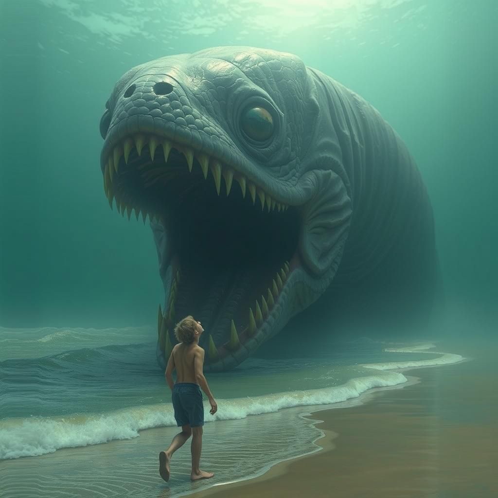 Terrifying Moray Eel with Menacing Grin