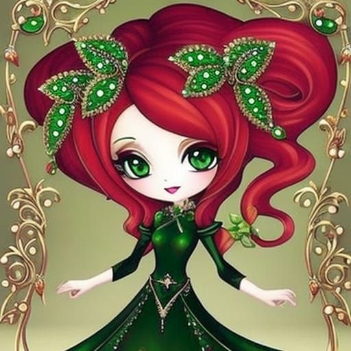 Adorable Baby Elf with Glitter Wings