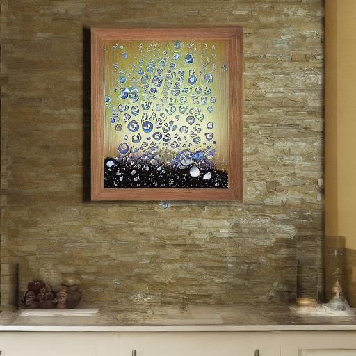 Diamond Painting of Rainwater Bubbles