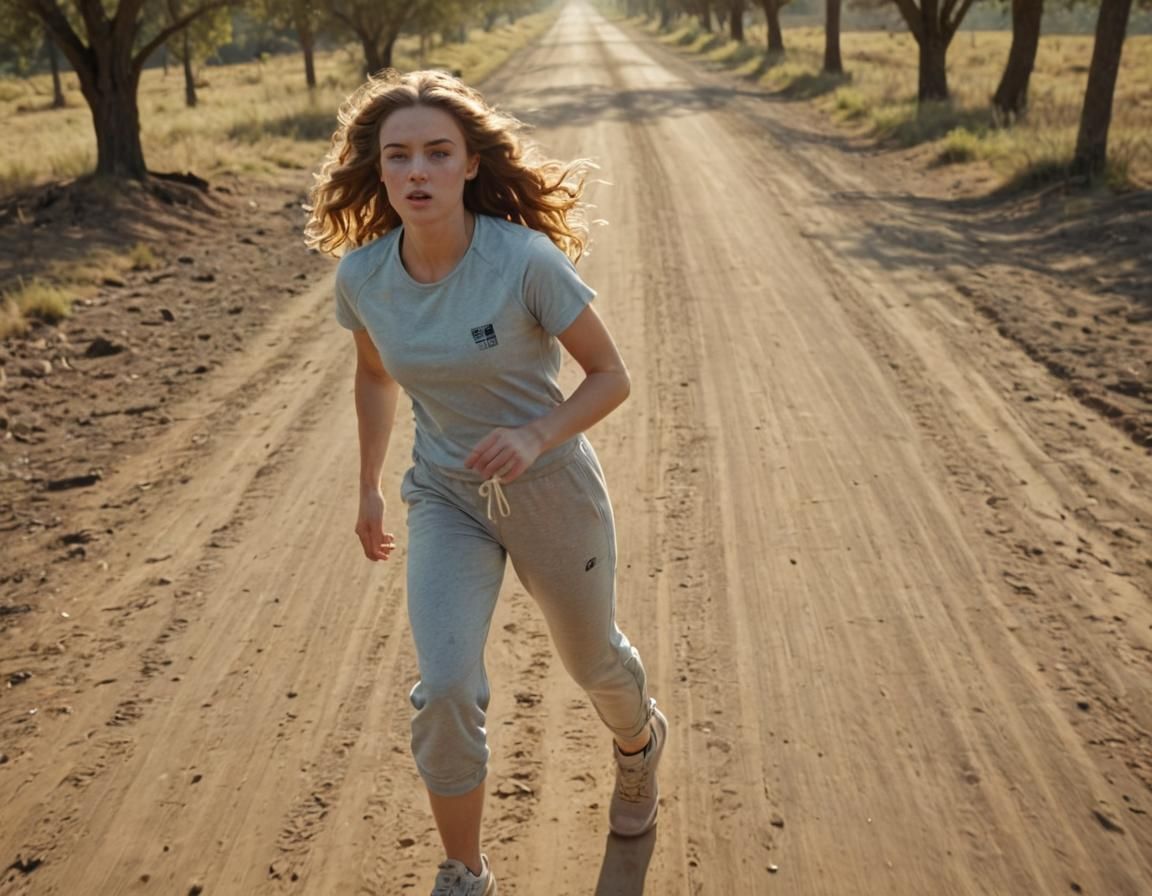 Sweat-Clad Jogger Captured in Film-Grade Cinematic Style