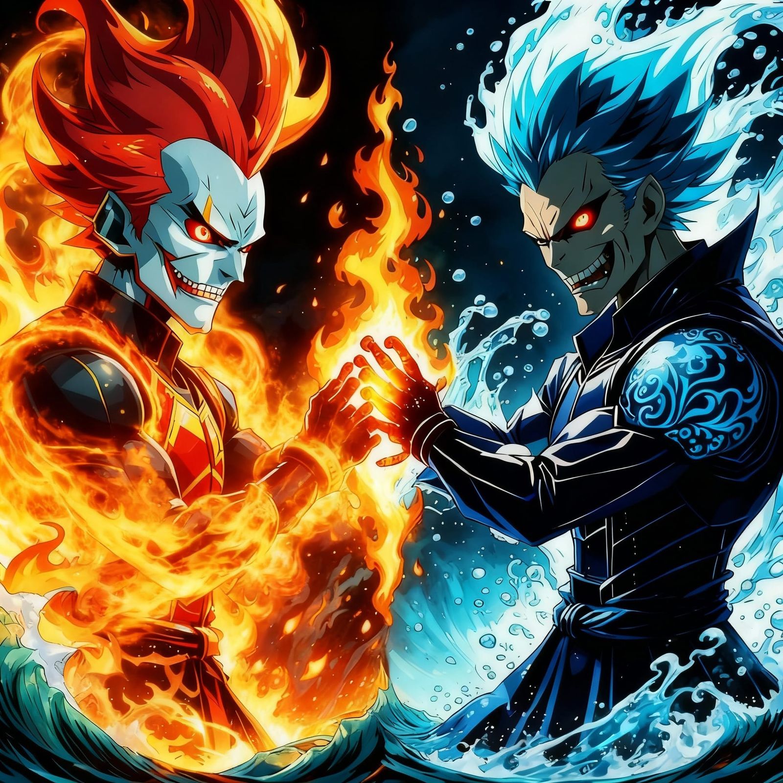 Anime Villain Showdown: Fire vs. Water