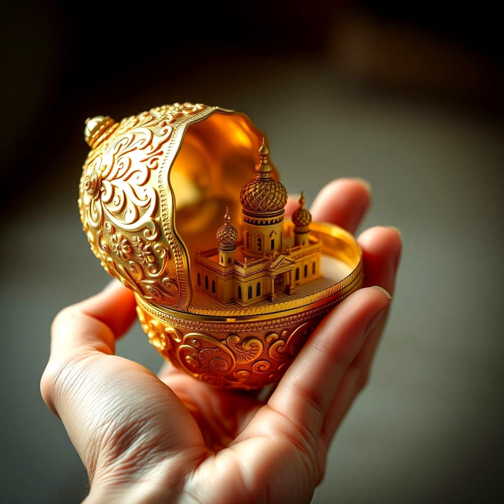 Faberge Egg Reveals Gatchina Palace in Realistic Miniature