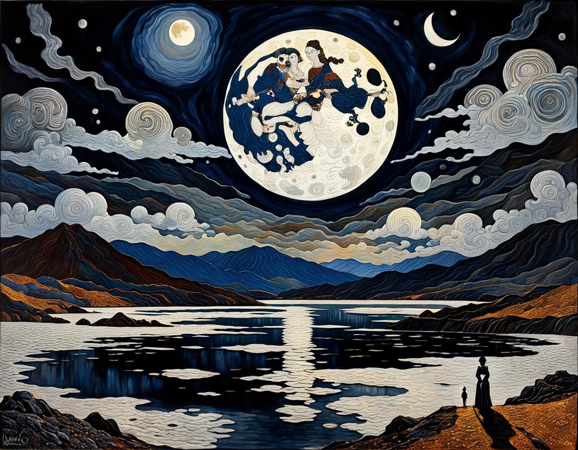 Moon Lit River