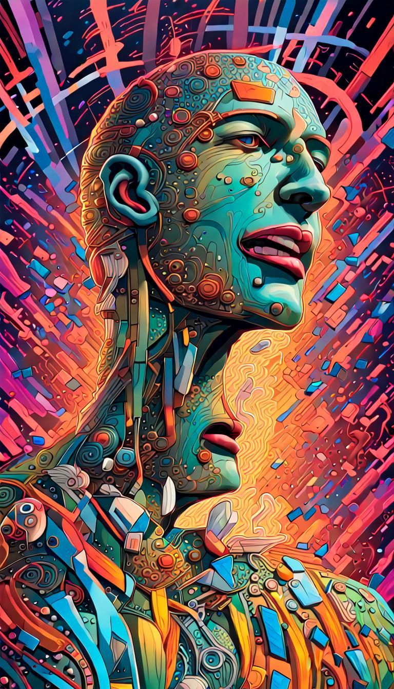 AI Interpretation of Human Emotions in Psychedelic Art