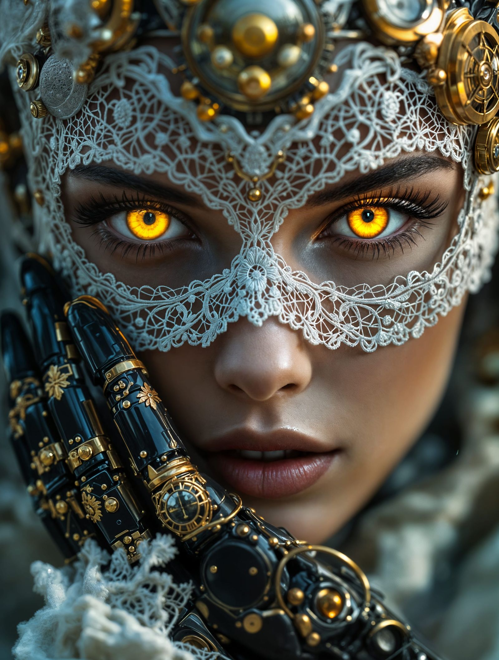 Steampunk Elegance Revealed in Golden Eyes