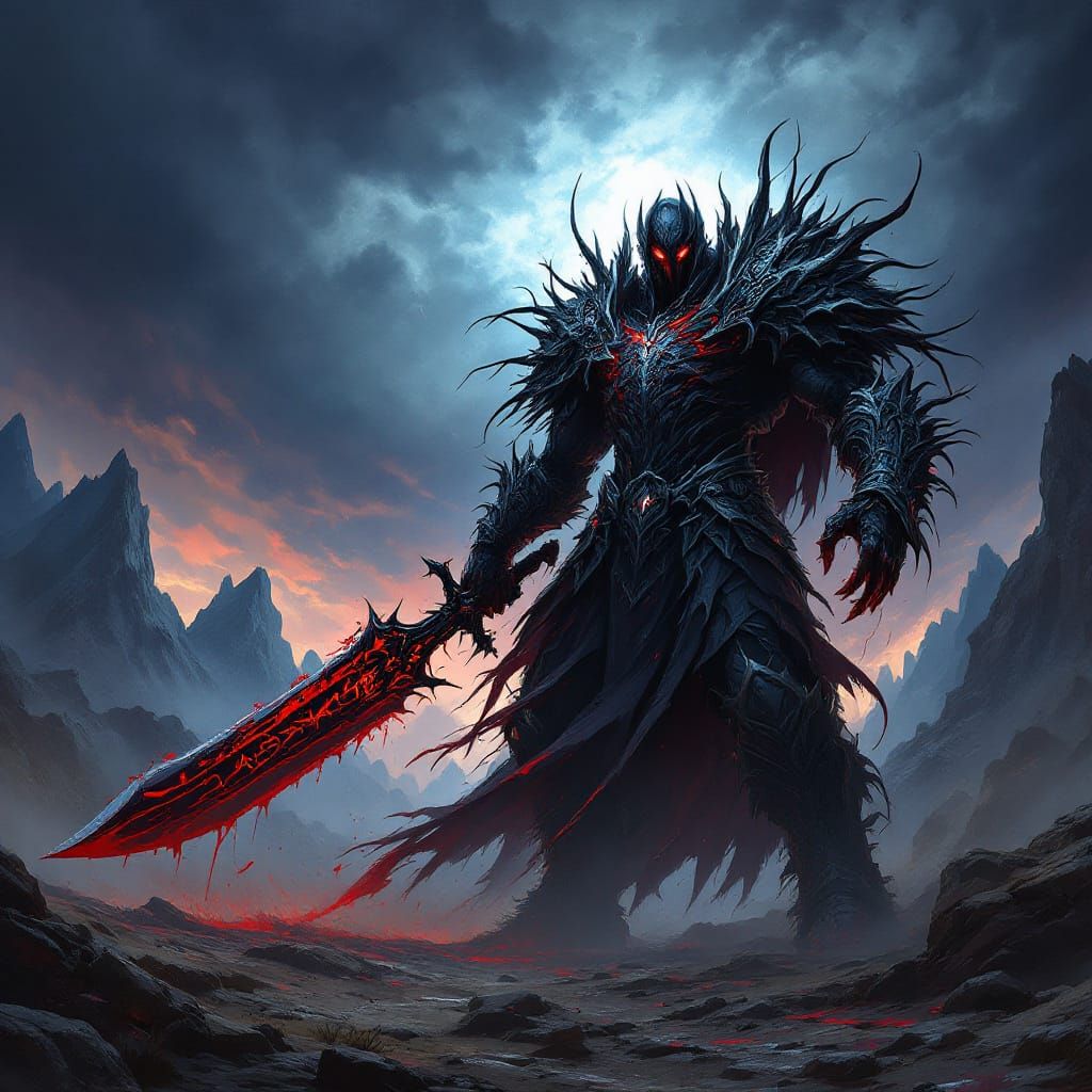 Darkin Blade Warrior in Shadow Concept Art
