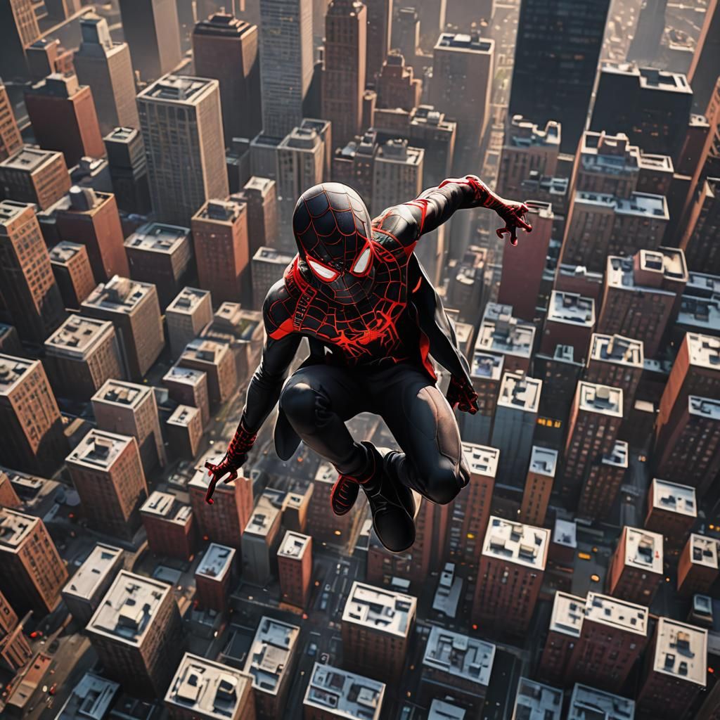 Hyperrealistic Image of Miles Morales in HDR