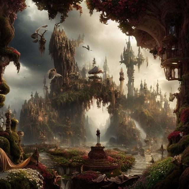Epic Wonderland: Dramatic Digital Matte Painting