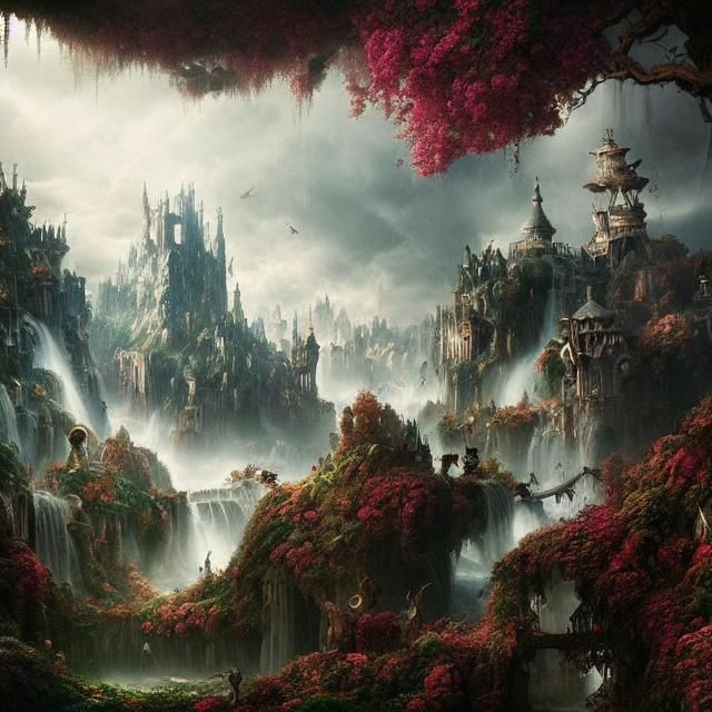 Epic Wonderland: Dramatic Digital Matte Painting