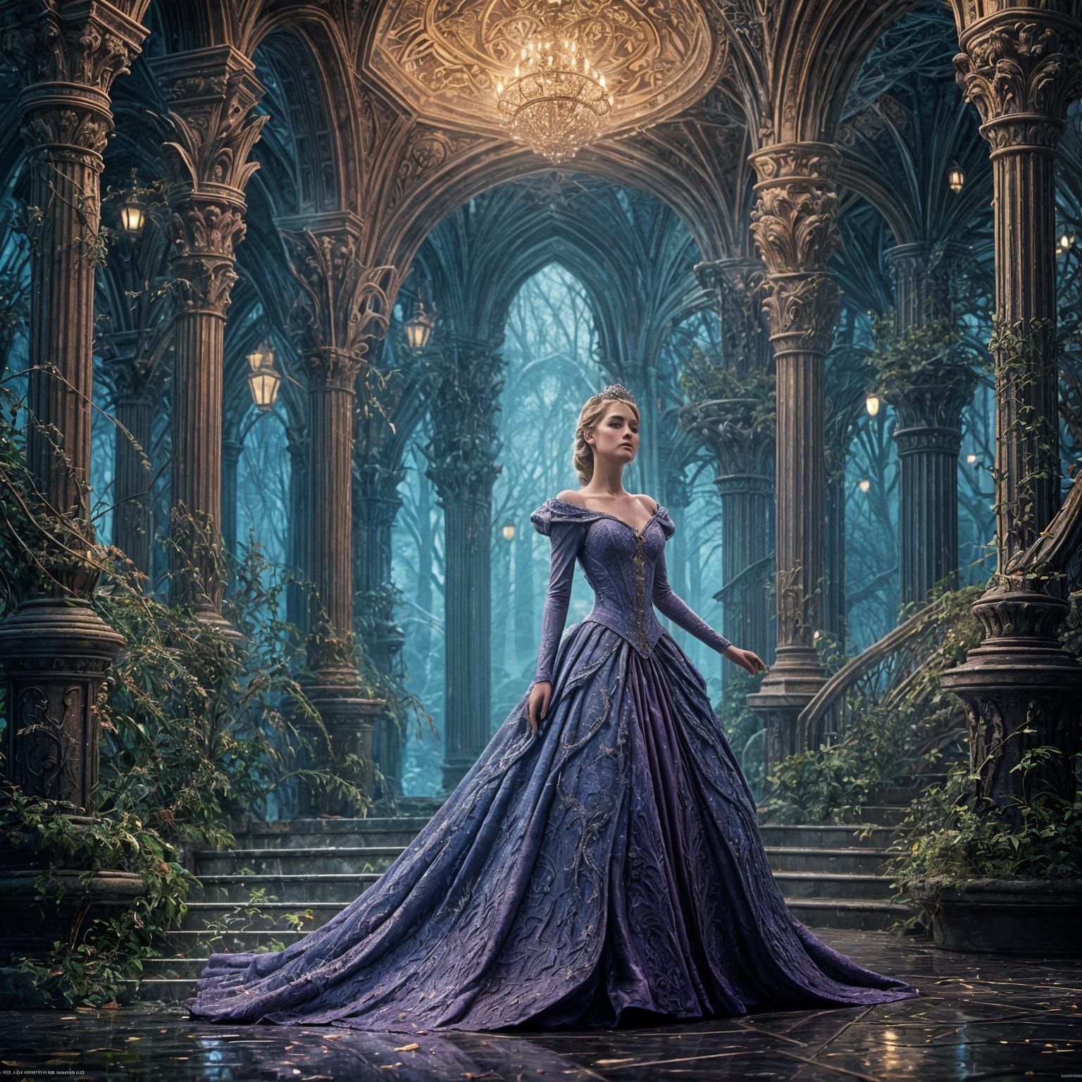 Cinderella as the Evil Stepsister: Fantasy Art