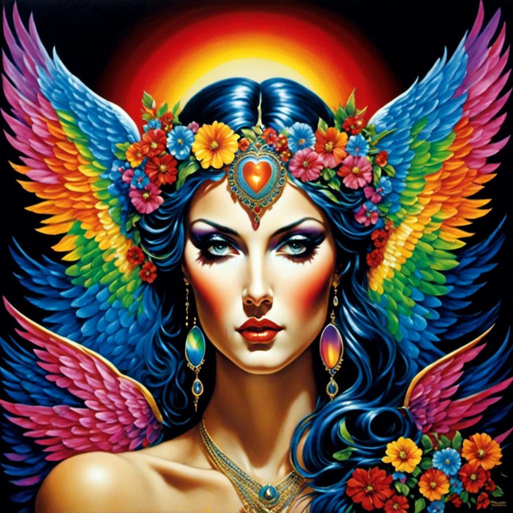 Rainbow Angel of Love and Friendship