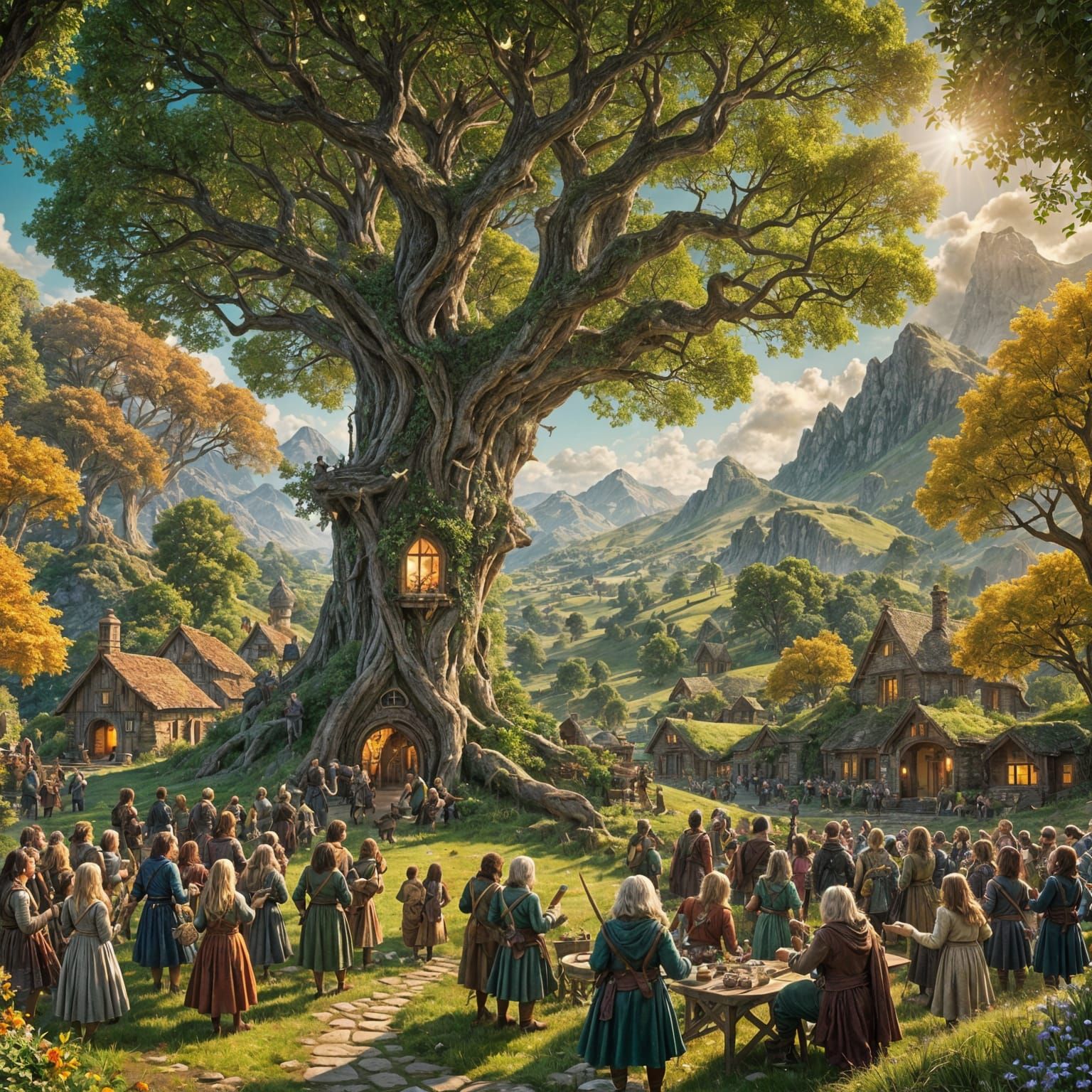 Fantastical Shire Celebration in Deep Color