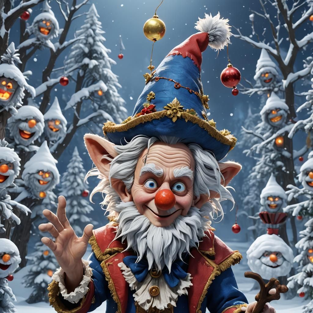 Snow Miser in 3D Anime Art Style