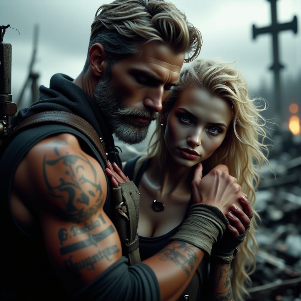 Haunting Dystopian Post Apocalypse Book Cover Art in Cinemat...