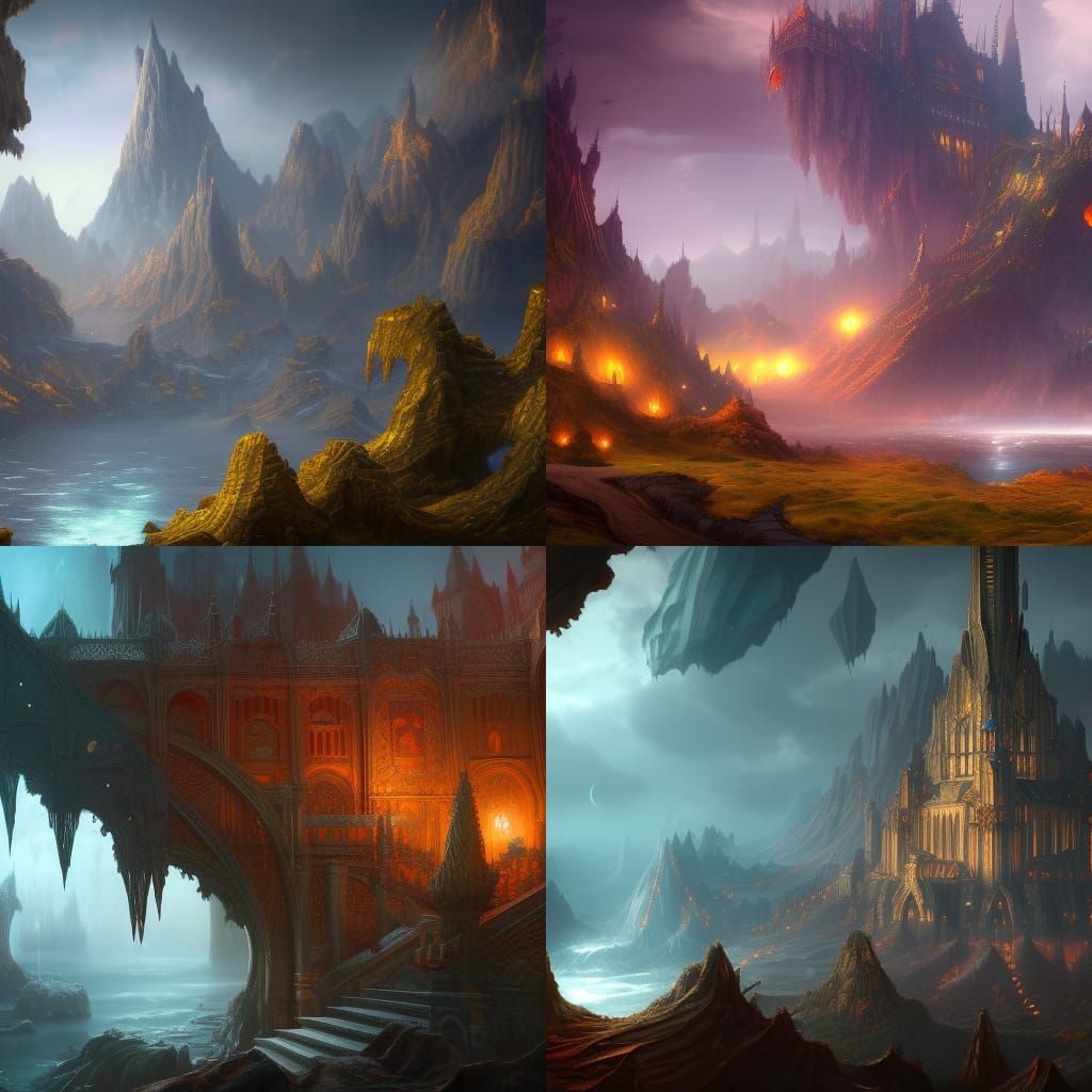 Fantastical Crown in Detailed Matte Painting