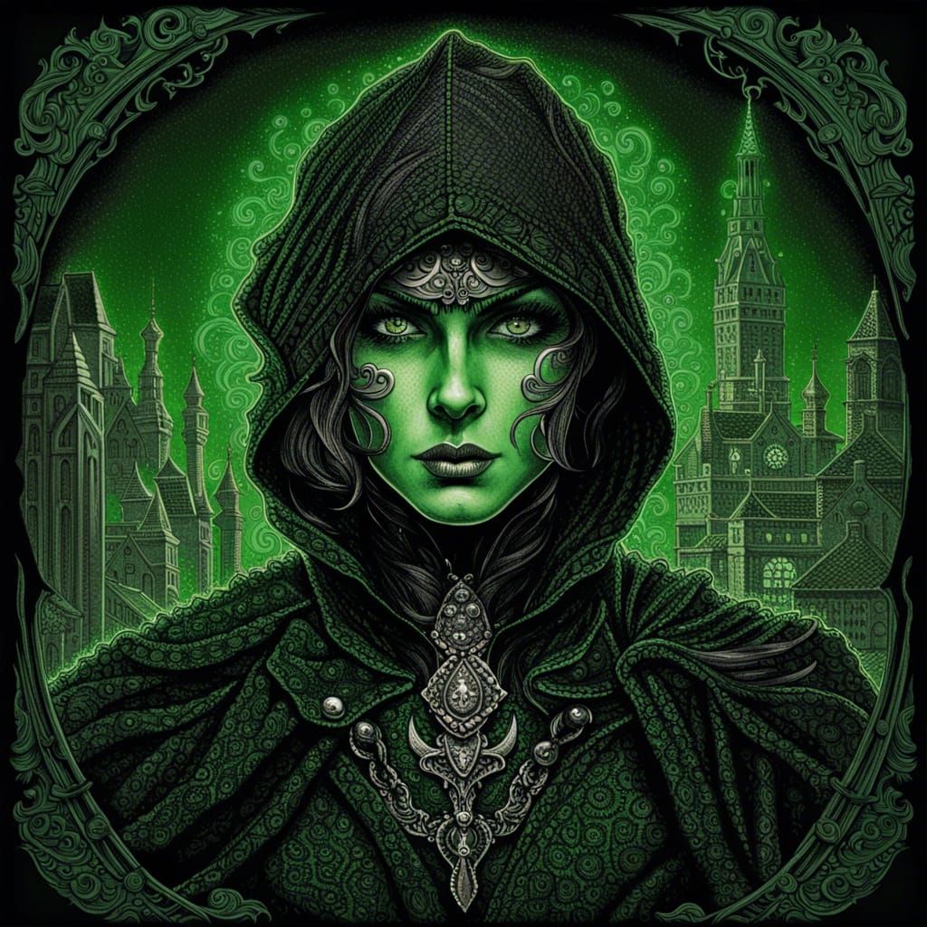 Fantasy Portrait of Non-Binary Rogue Character