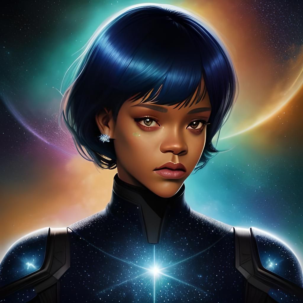 Rihanna in Nebula Night with Diamond Wave