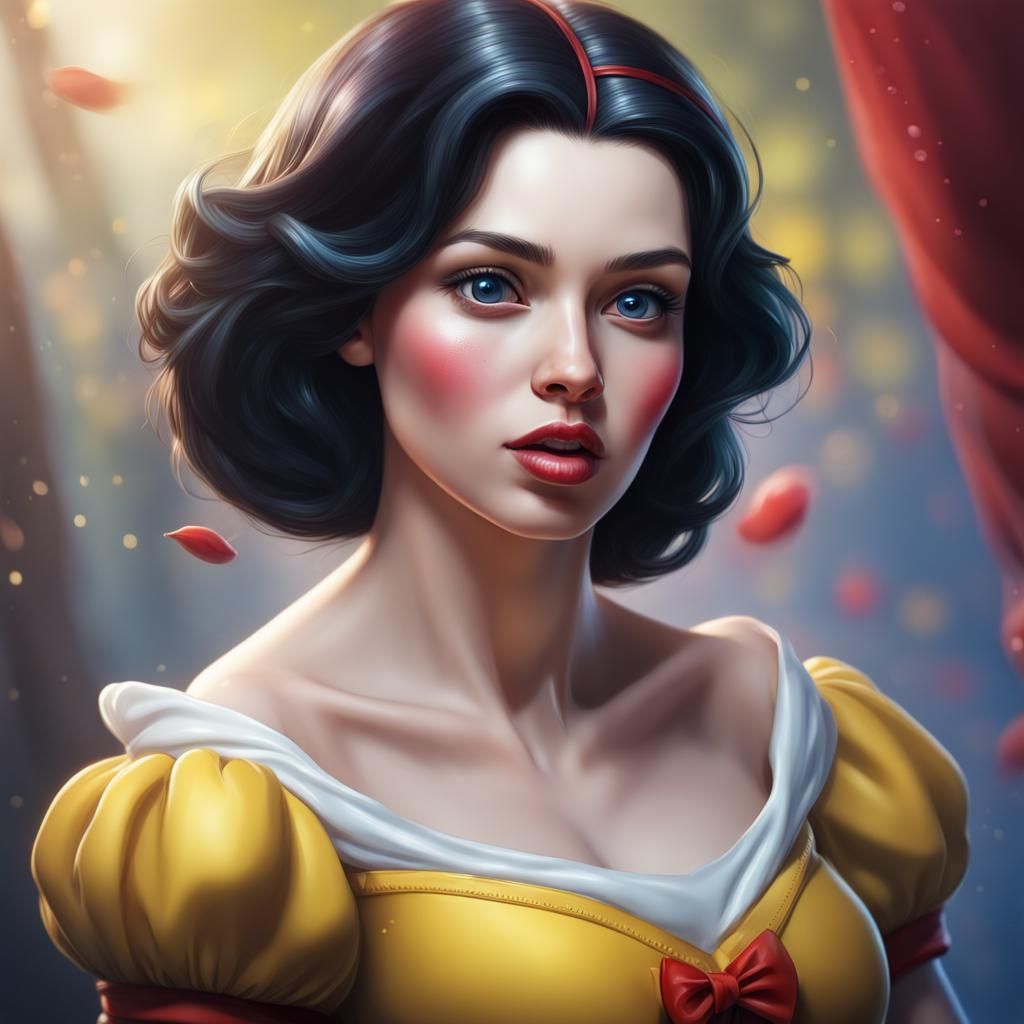 Hyperrealistic Snow White Concept Art