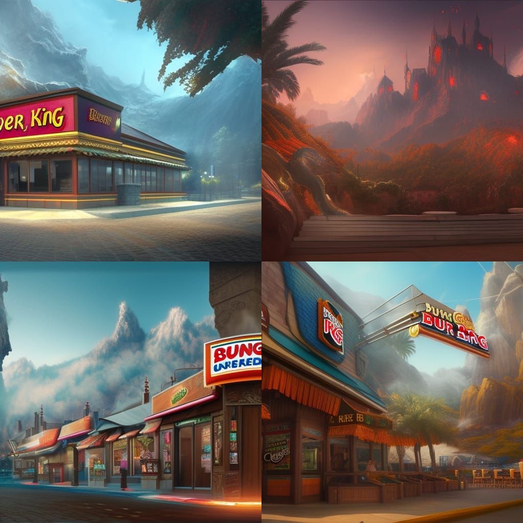 Rod Wave at Burger King: Detailed Matte Painting