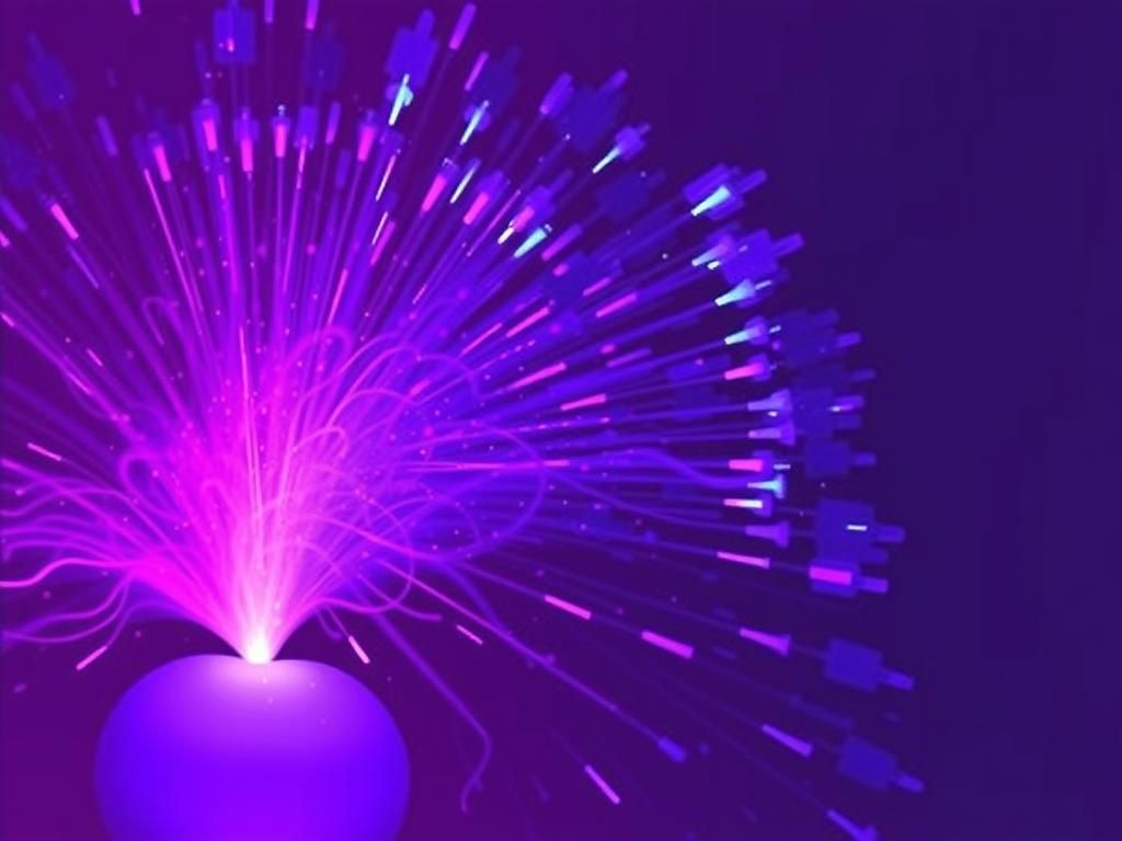 Abstract Heart in Pop-Surrealist Style