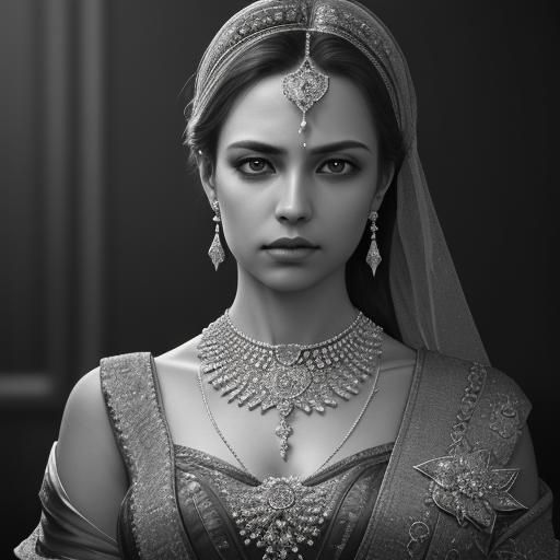 Woman's Diamond Necklace: Hyperrealistic 64 Megapixel Portra...