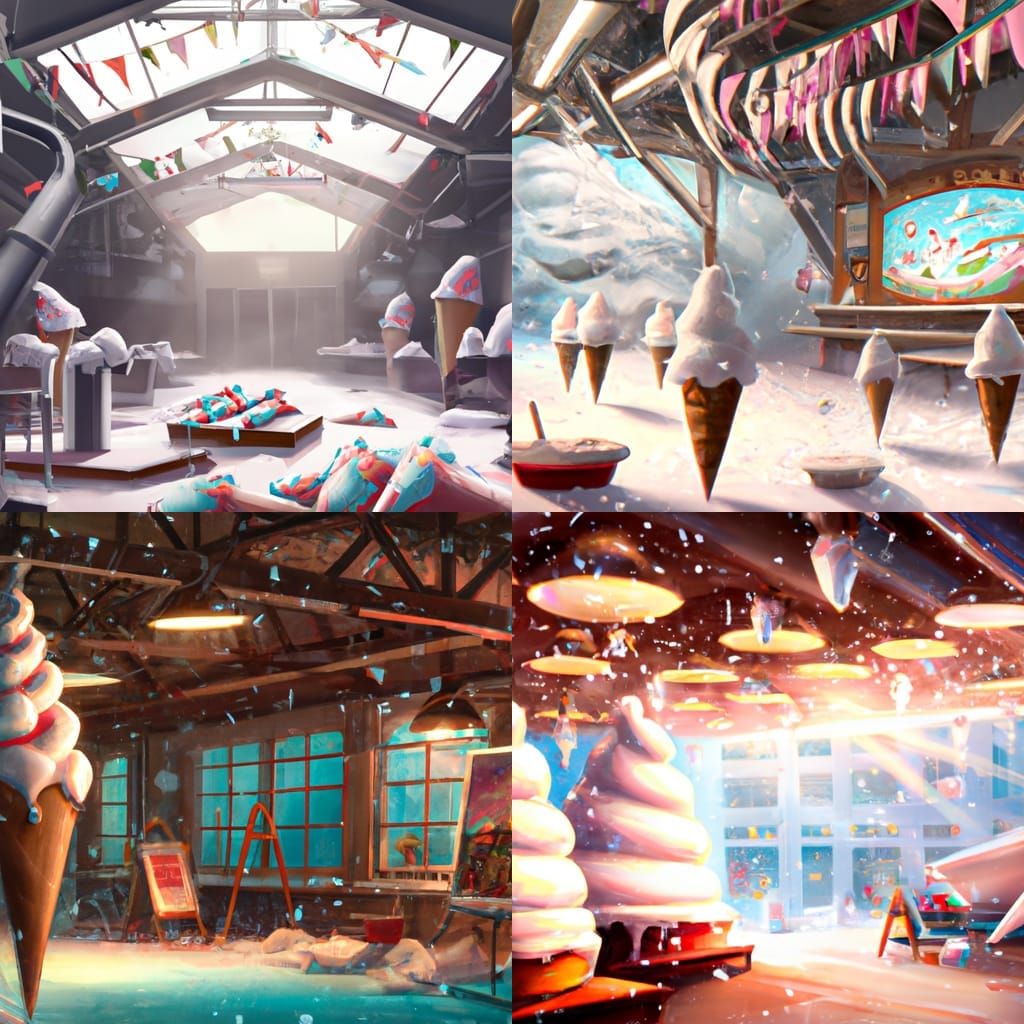 Dreamy Ice Cream Factory with Magic Sprinkles