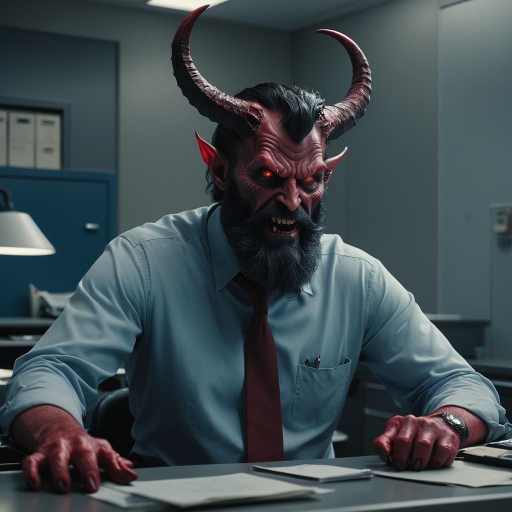 Satan's Day Job: DMV Cinematic Film Still