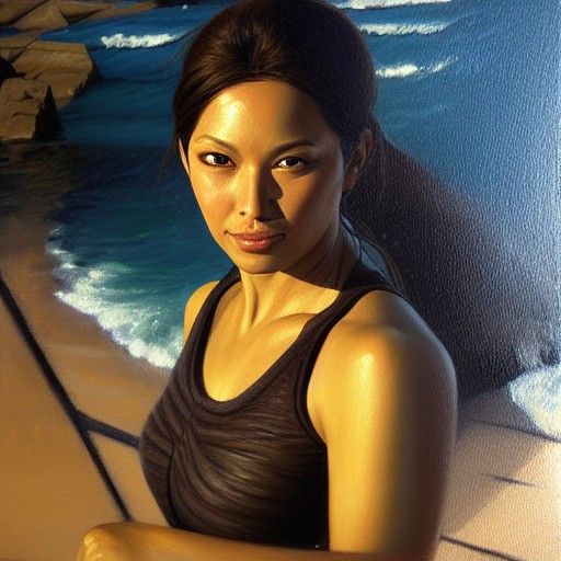 Nami as Oil Painting by James Gurney