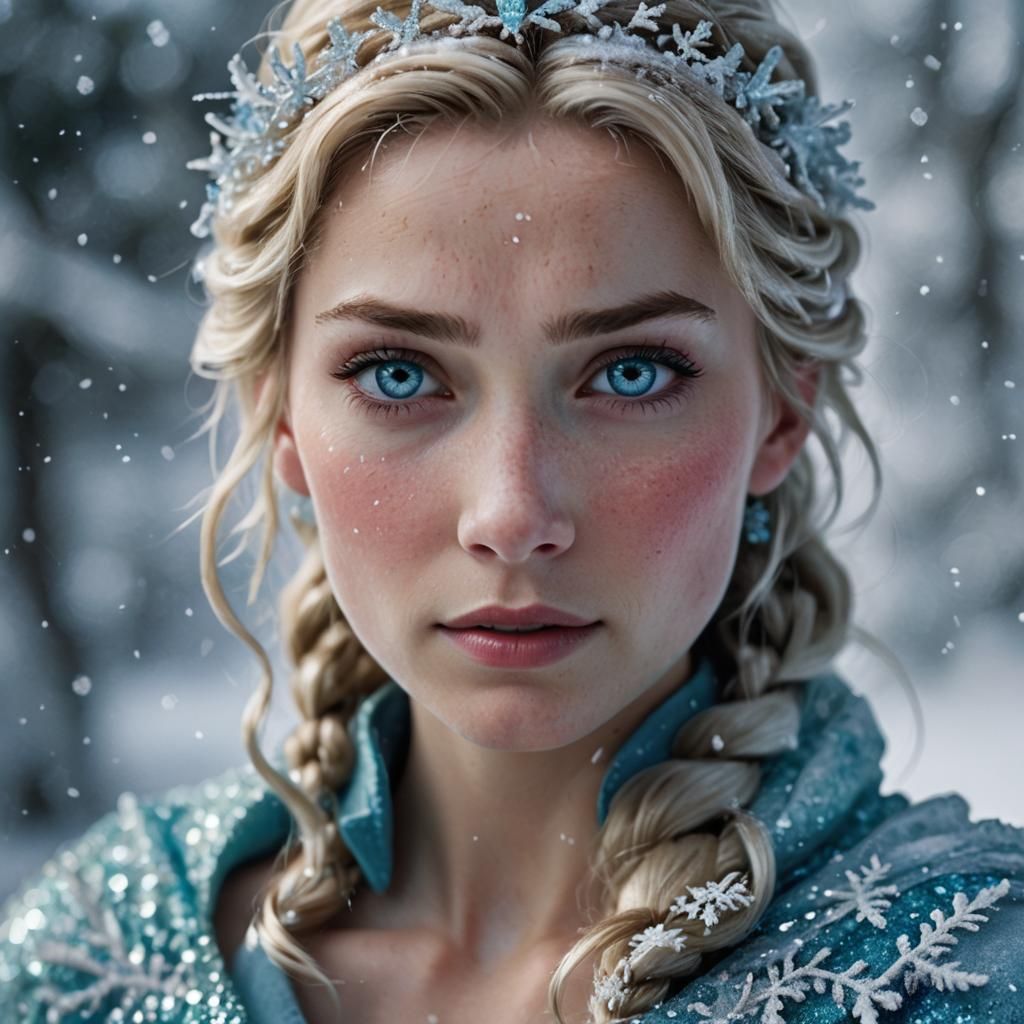 Elsa from Frozen: Cinematic Portrait Photography