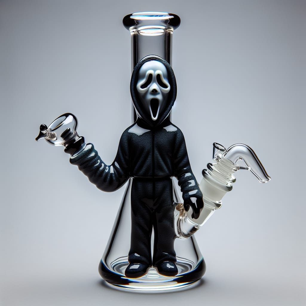 Horror Character Glass Bong