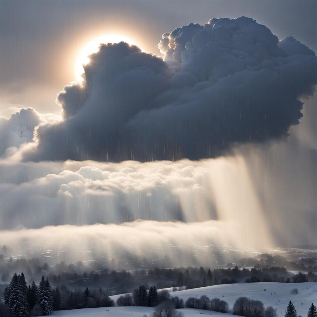 Clouds Obscuring Sun: A Weathered Reflection