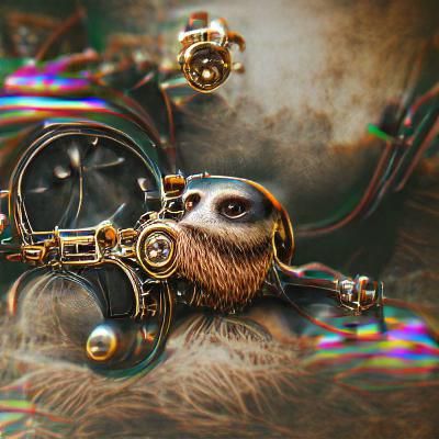 Sloth in Rainforest Canopy