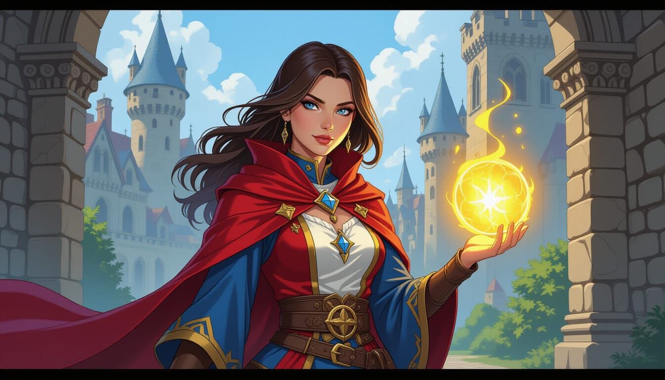 War Mage in Dark Fantasy Style