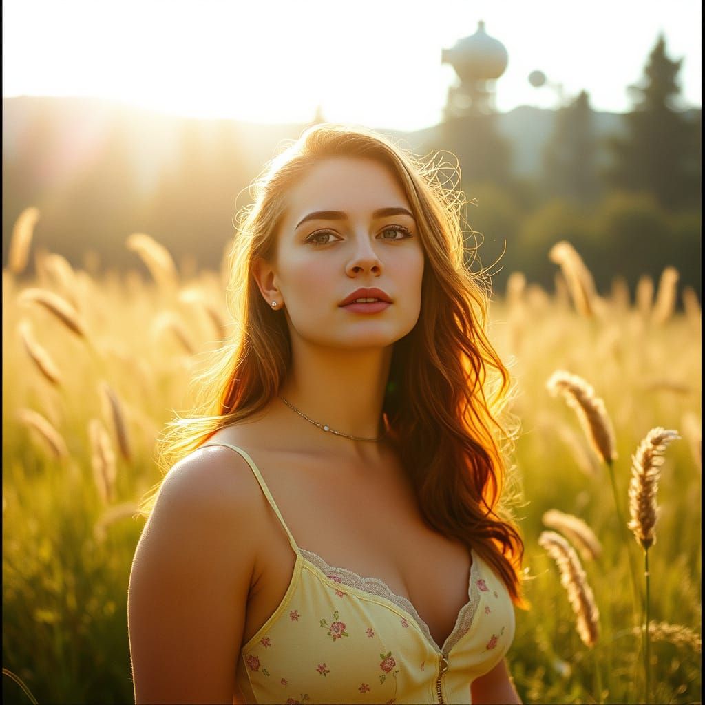 Actress Victoria in Summer: Cinematic Film Still